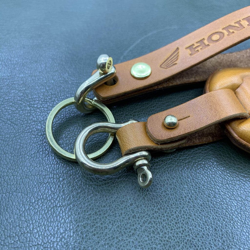 Honda CBR650 CB500 NC750 Handmade Leather Key Case – 1.5mm Full-Grain Cowhide