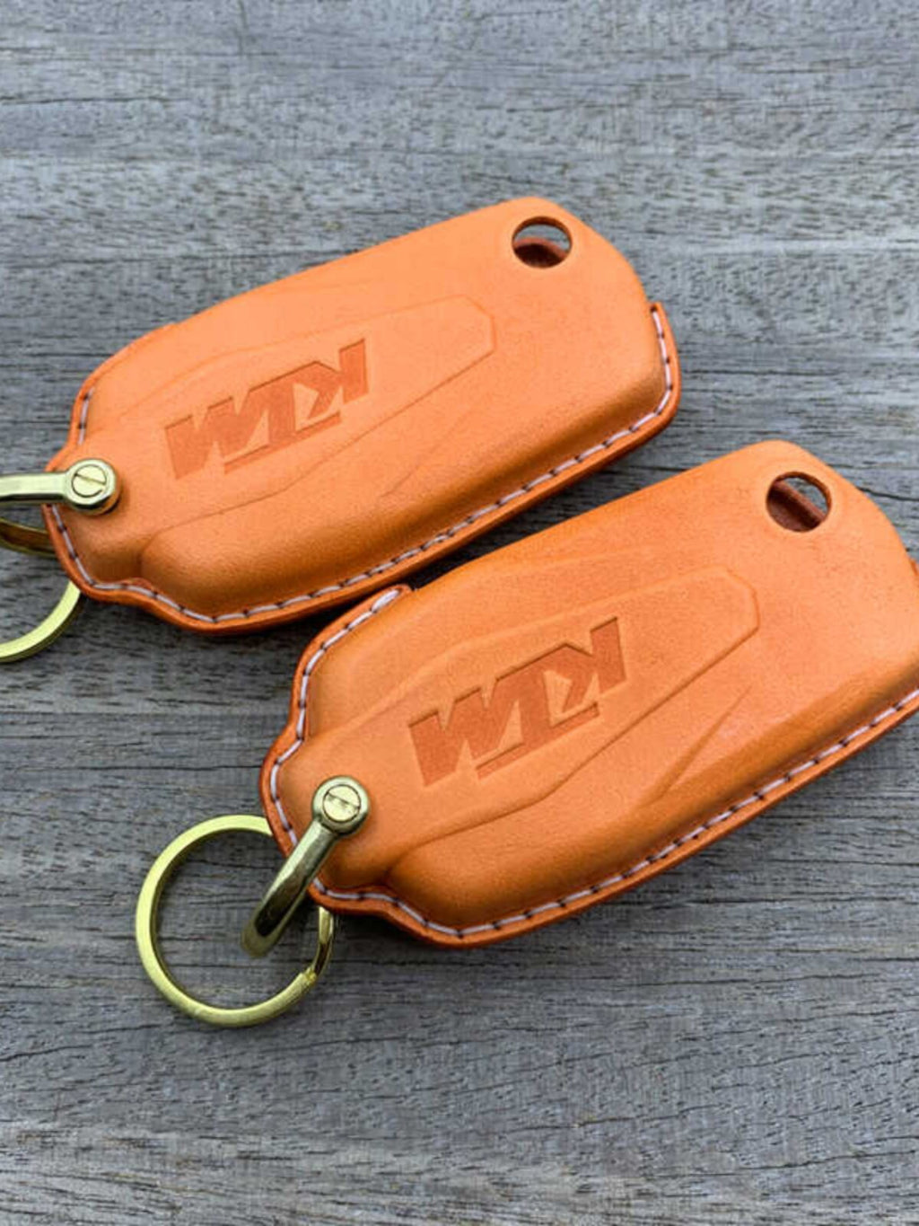 KTM 1290 Adventure Super 2021 Handmade Leather Key Case – Vegetable-Tanned Cowhide