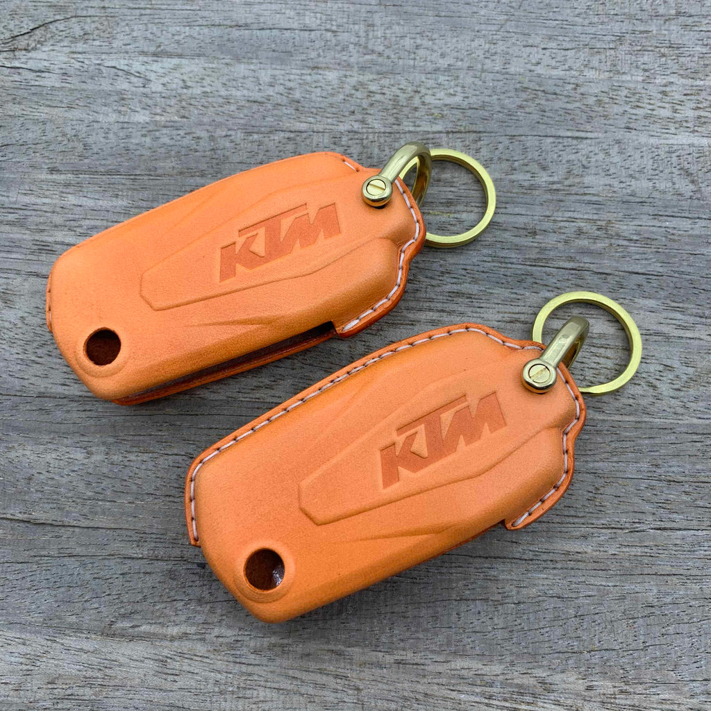 KTM 1290 Adventure Super 2021 Handmade Leather Key Case – Vegetable-Tanned Cowhide