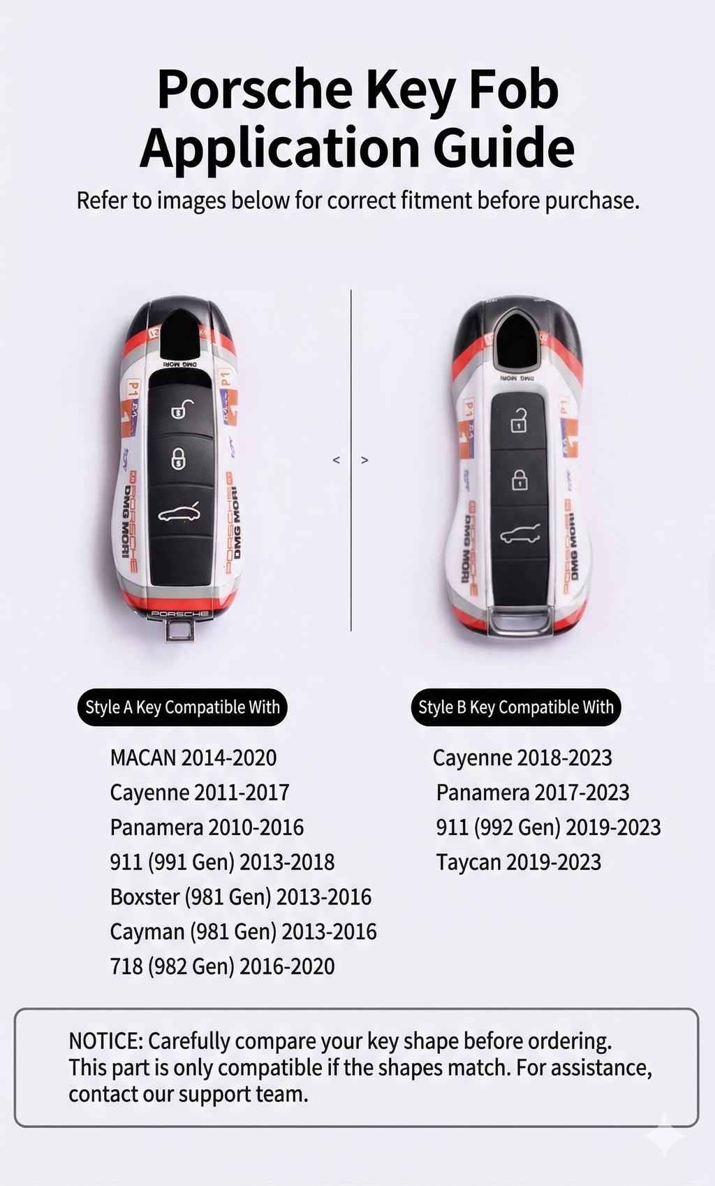 Porsche 919 Hybrid Le Mans Livery Key Fob Cover 24h WEC Edition