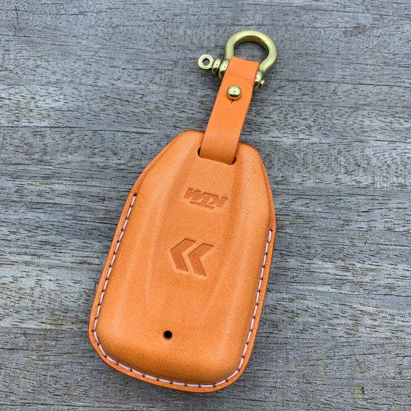2022 KTM 1290 Super Adventure Key Case Set – Handmade Leather Covers for Main and Backup Keys