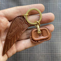 Handcrafted Indian Motorcycle Leather Key Fob Cover - Scout / FTR 1200 Feather Edition