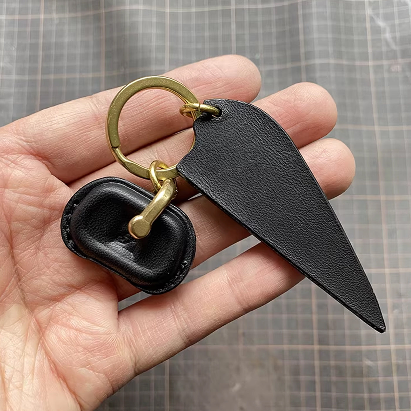 Handcrafted Indian Motorcycle Leather Key Fob Cover - Scout / FTR 1200 Feather Edition