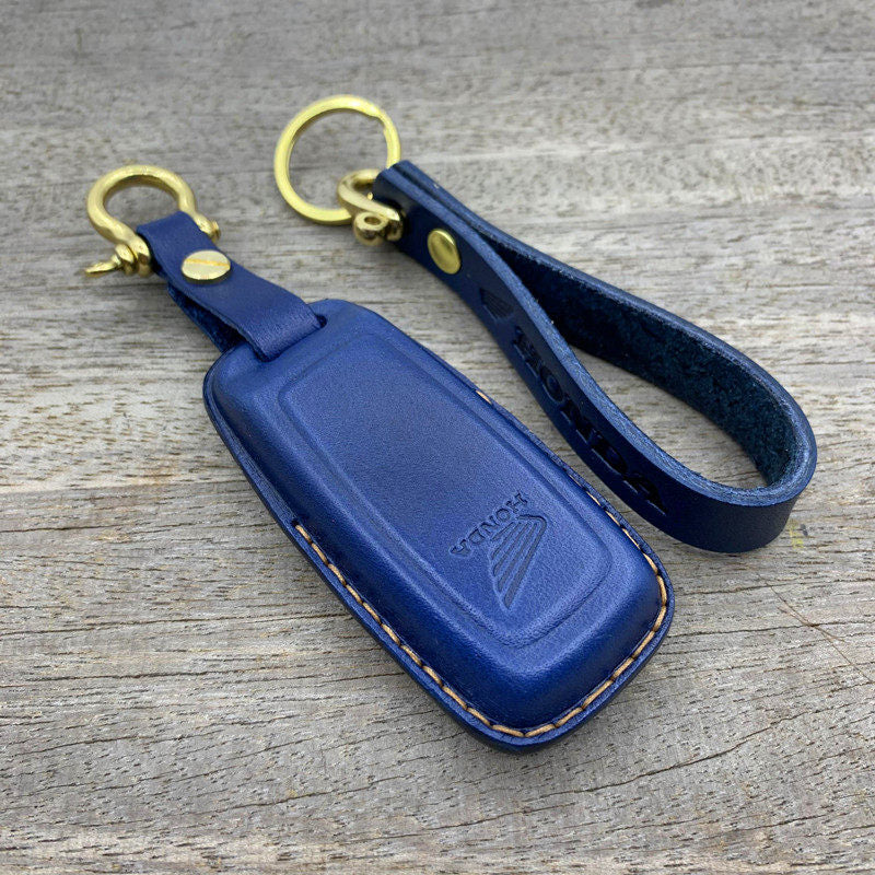 Honda ADV350 Forza350 handmade leather key cover available in multiple colors