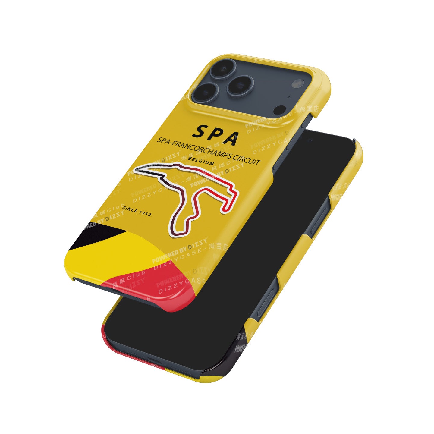Yellow Geometric Lines Phone Case for iPhone 17 Pro