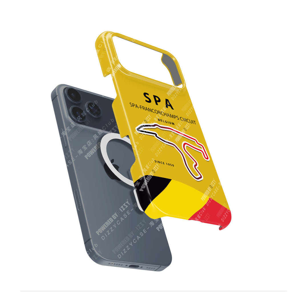 Yellow Geometric Lines Phone Case for iPhone 17 Pro