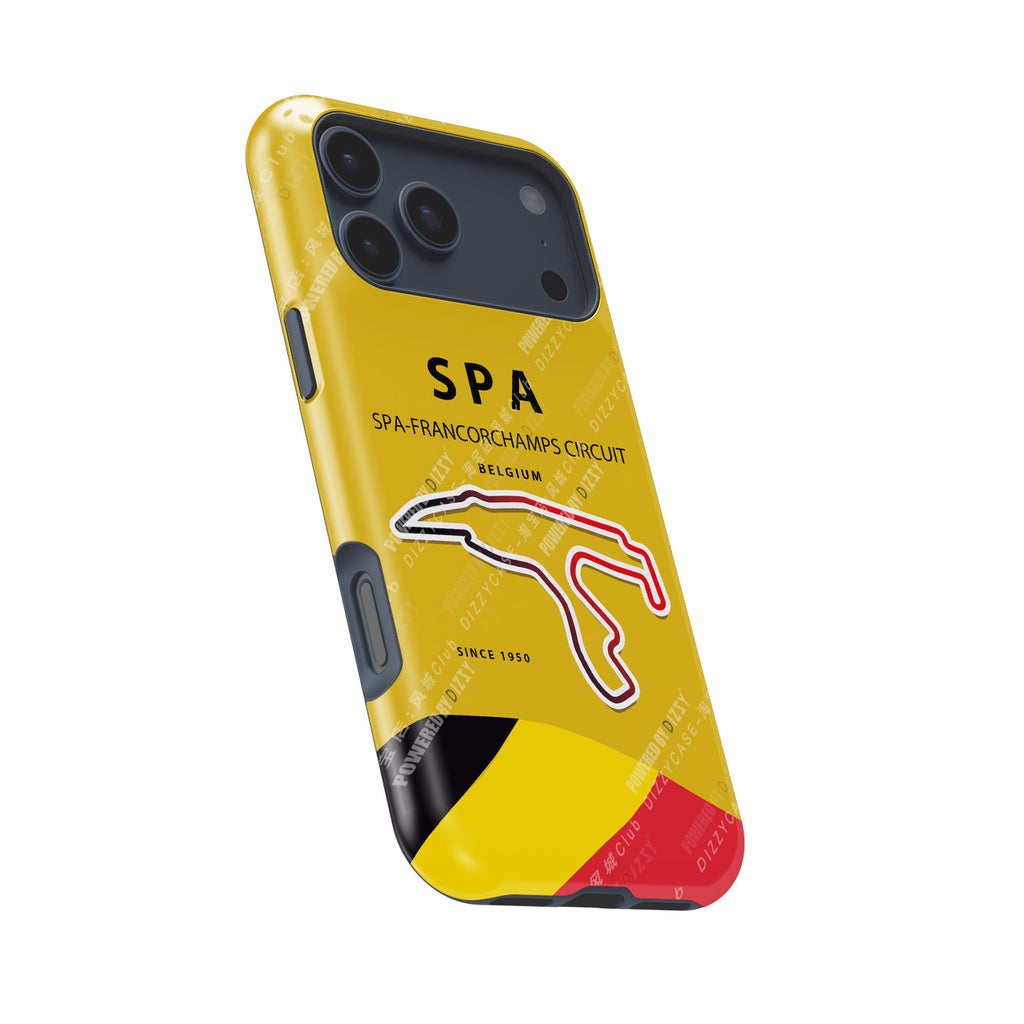 Yellow Geometric Lines Phone Case for iPhone 17 Pro