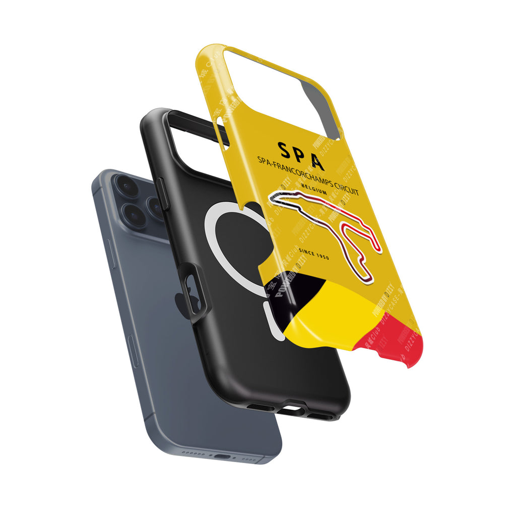 Yellow Geometric Lines Phone Case for iPhone 17 Pro