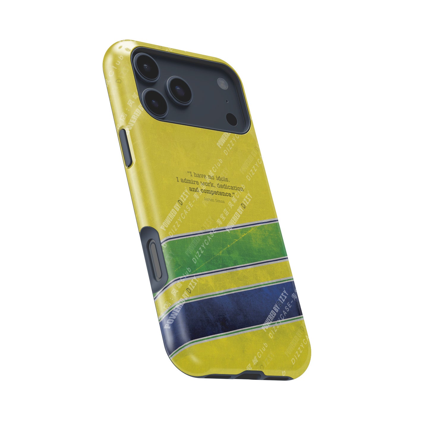 Geometric Yellow & Green Phone Case – Bold Abstract Design for iPhone 17 Pro