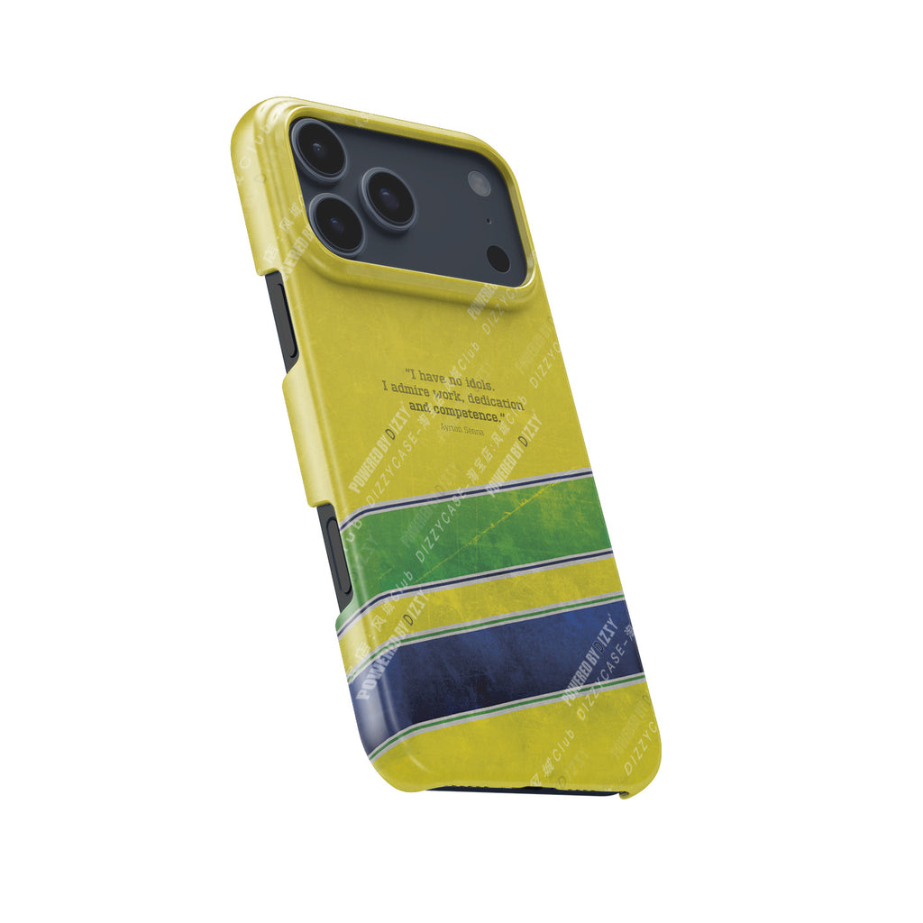 Geometric Yellow & Green Phone Case – Bold Abstract Design for iPhone 17 Pro