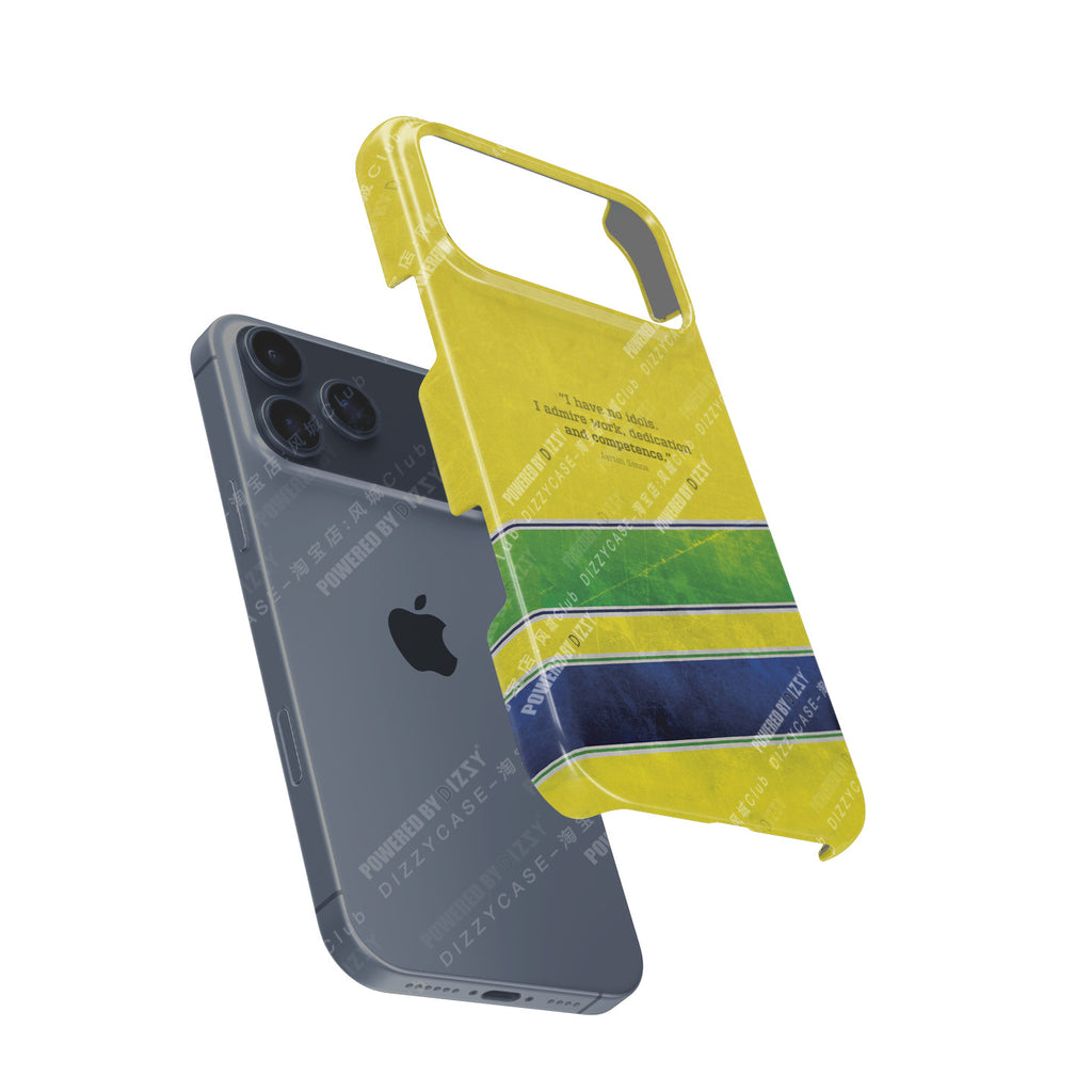 Geometric Yellow & Green Phone Case – Bold Abstract Design for iPhone 17 Pro