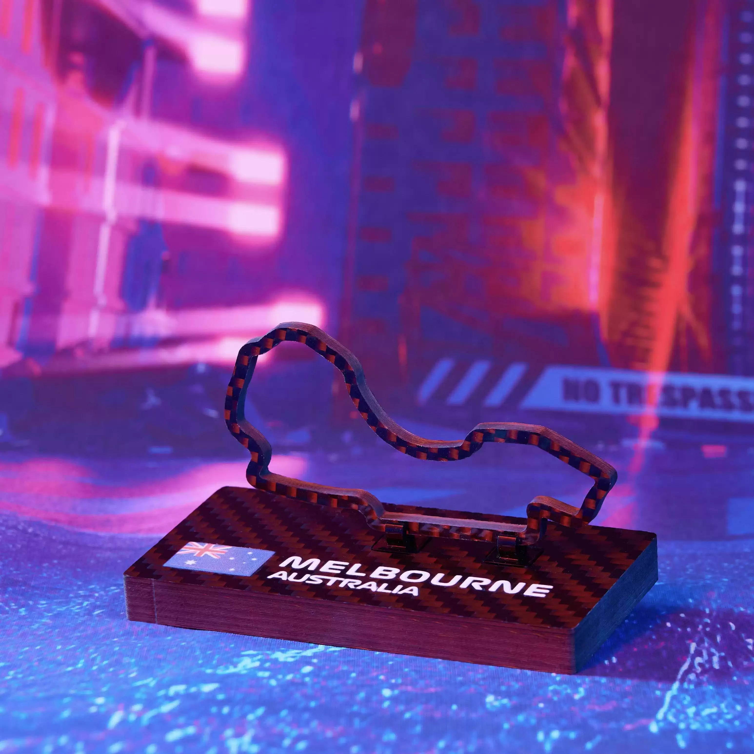 Australia Melbourne F1 2026 Circuit Track Ornament - Carbon Fiber Desk Decor