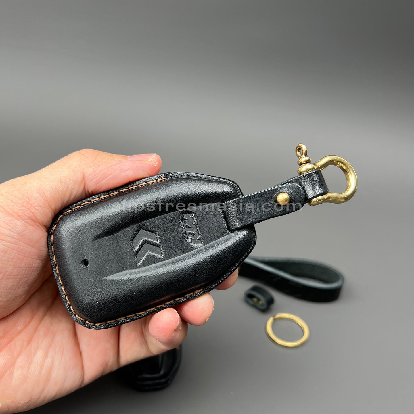 2022 KTM 1290 Super Adventure Key Case Set – Handmade Leather Covers for Main and Backup Keys