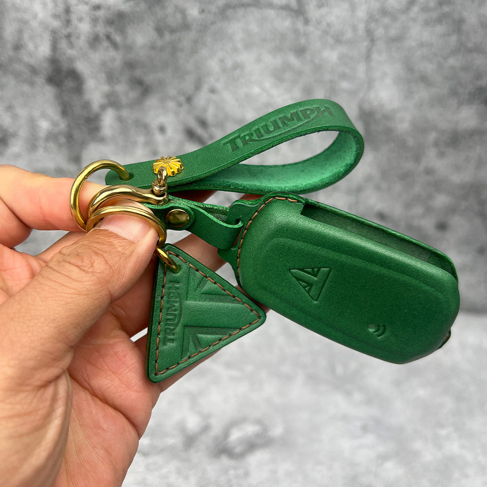 Triumph Scrambler 1200 XC/XE Leather Key Case – Semi & Full Cover Options