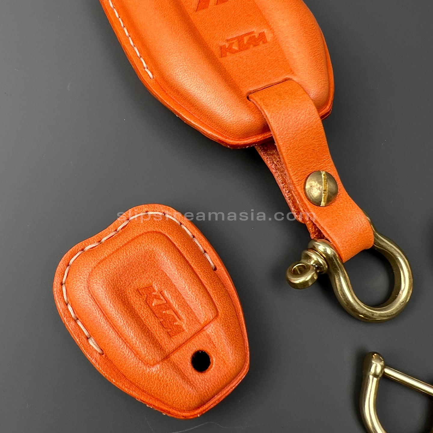 2022 KTM 1290 Super Adventure Key Case Set – Handmade Leather Covers for Main and Backup Keys