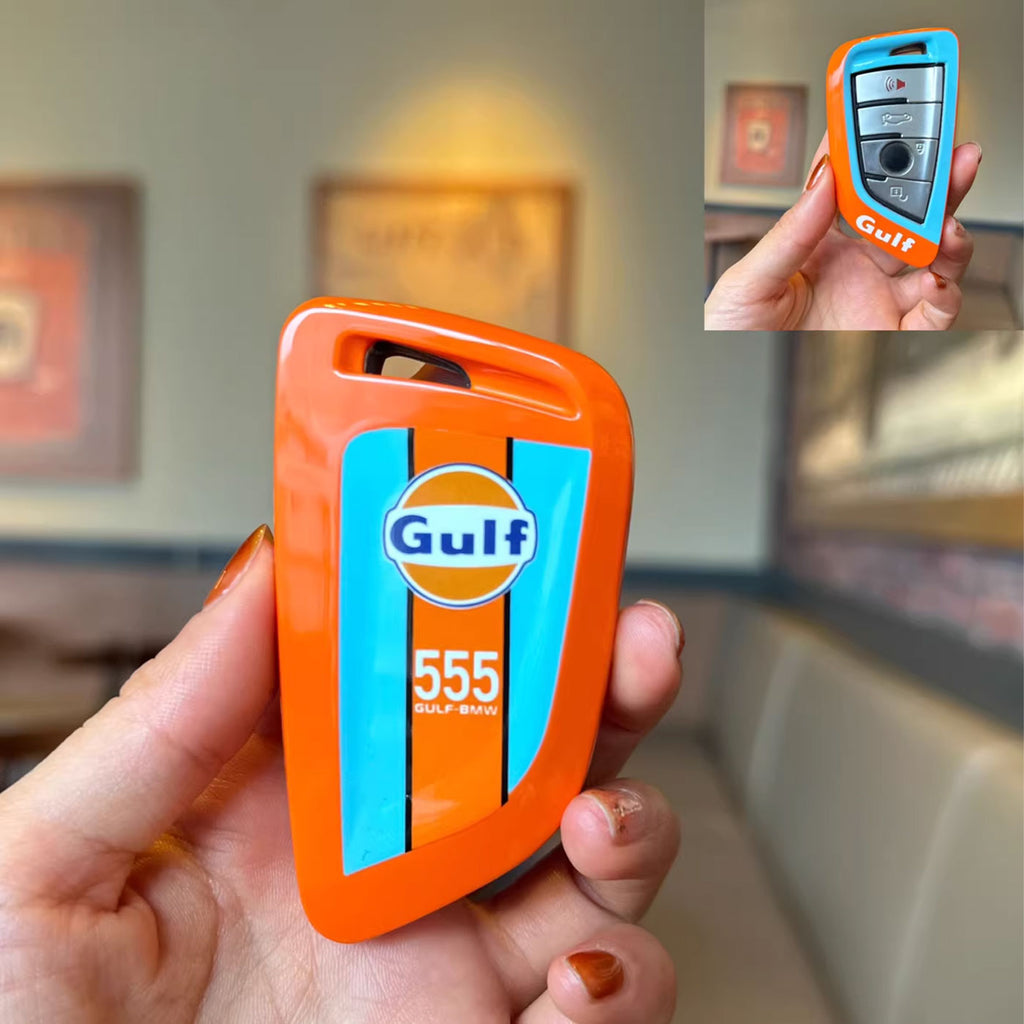 Gulf Racing Edition Key Shell for BMW 3 / 5 / X Series | Iconic Livery Blade Key Cover