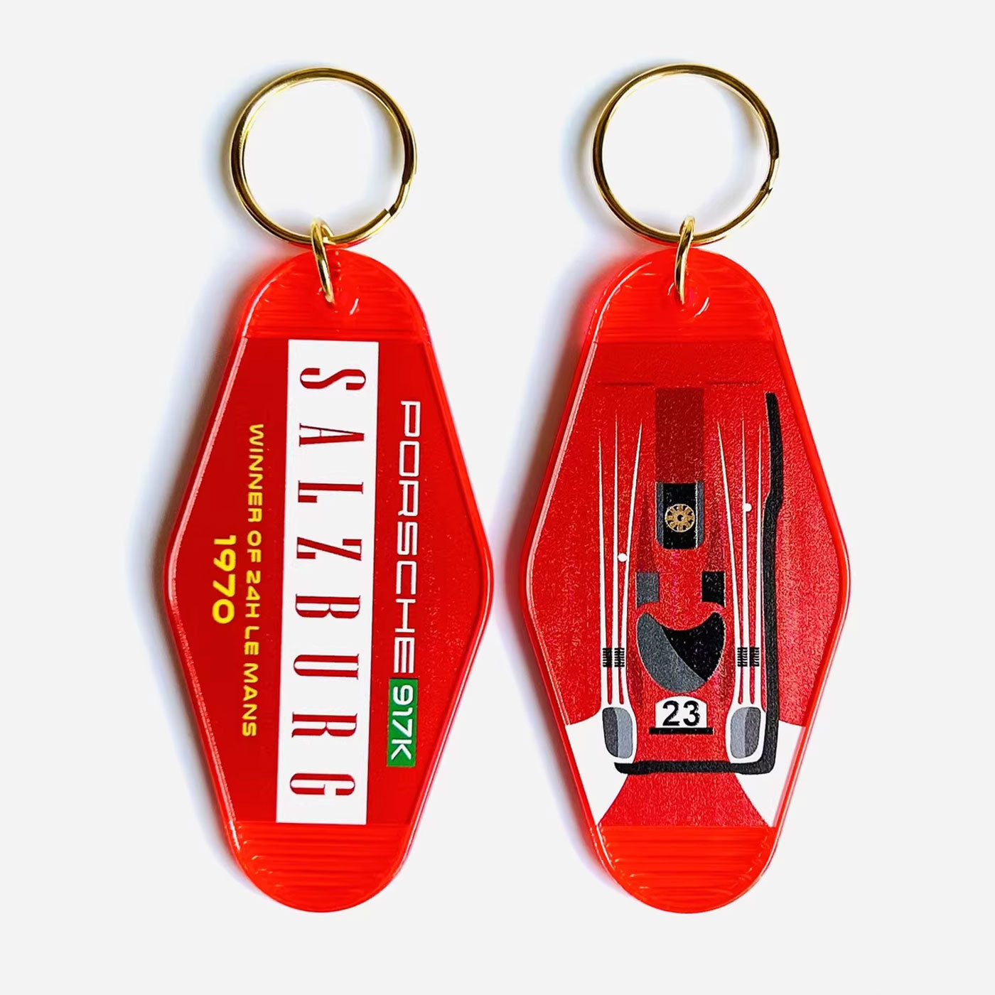 Vintage Racing Livery Hotel Key Tag - Gulf Martini Le Mans Style