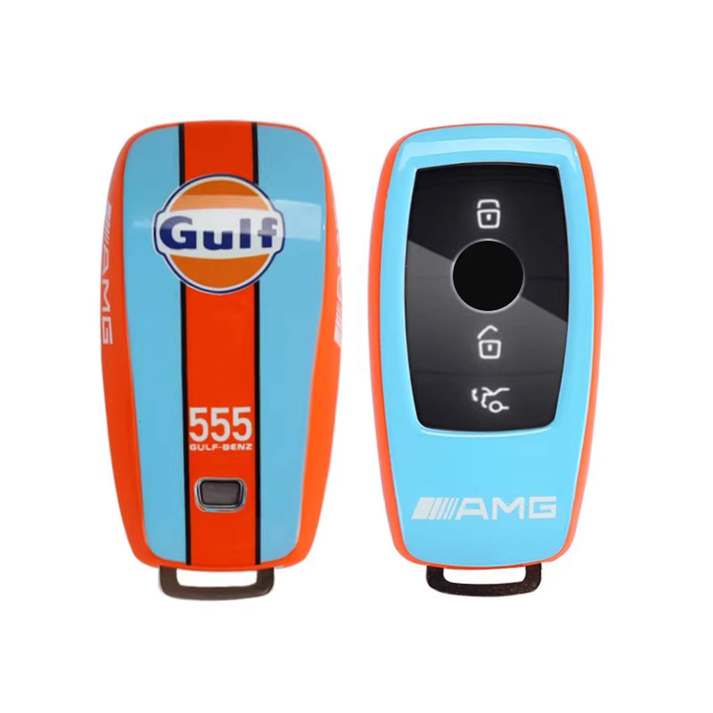 Mercedes-Benz Gulf Racing Key Case for A / C / E / GLC | Hard Shell