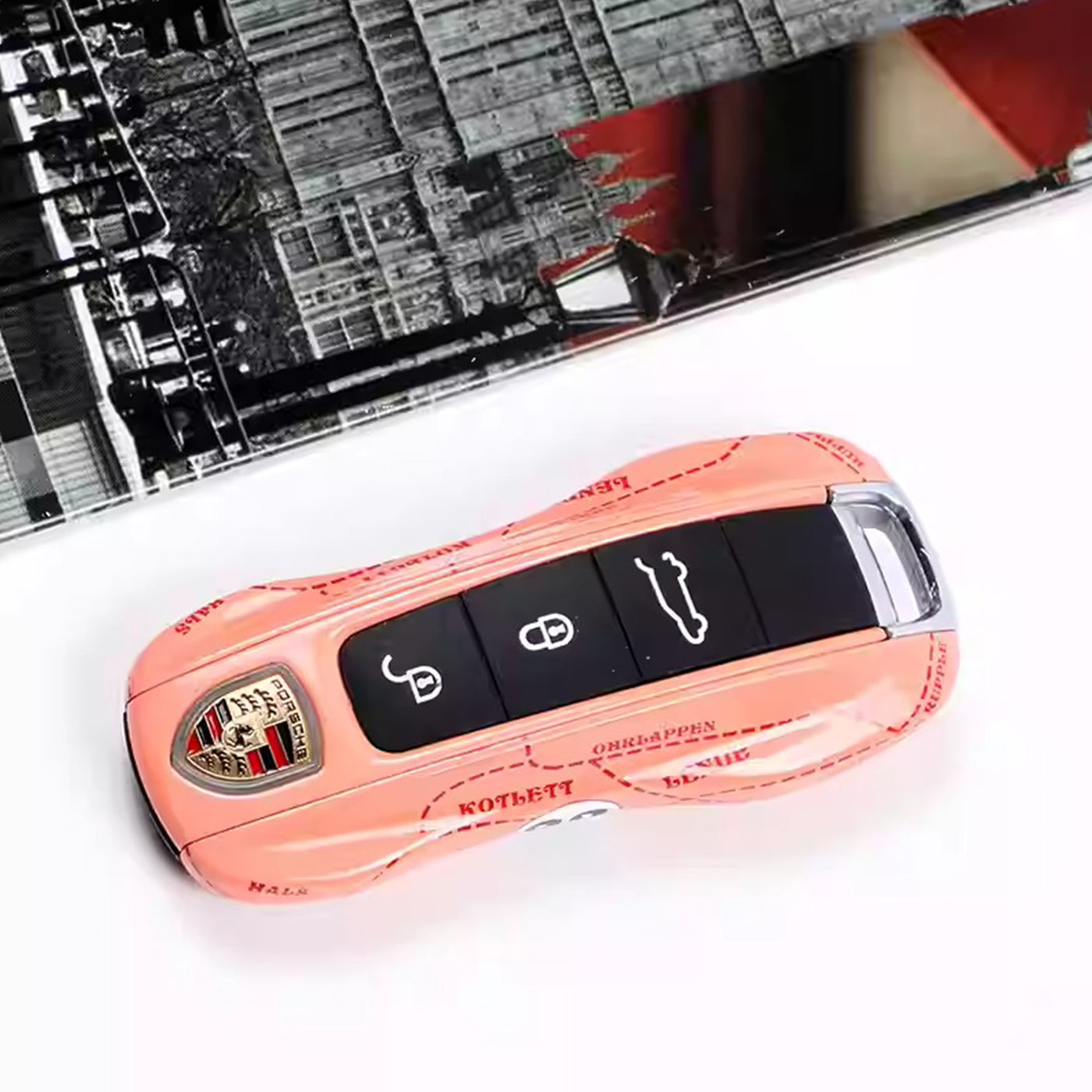 Porsche Pink Pig Le Mans Heritage Key Fob Cover 917 20 Tribute Edition