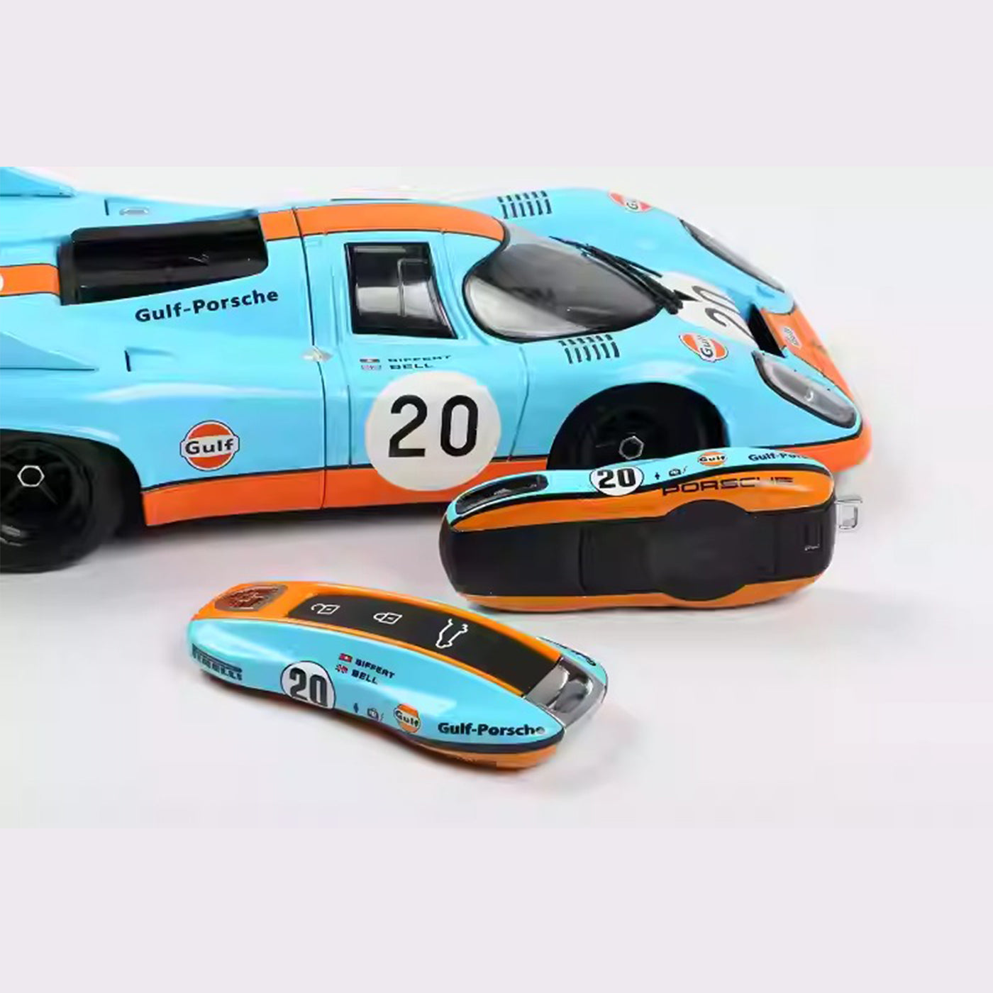 Porsche Gulf Racing Livery Key Fob Cover Le Mans 917 Heritage Edition
