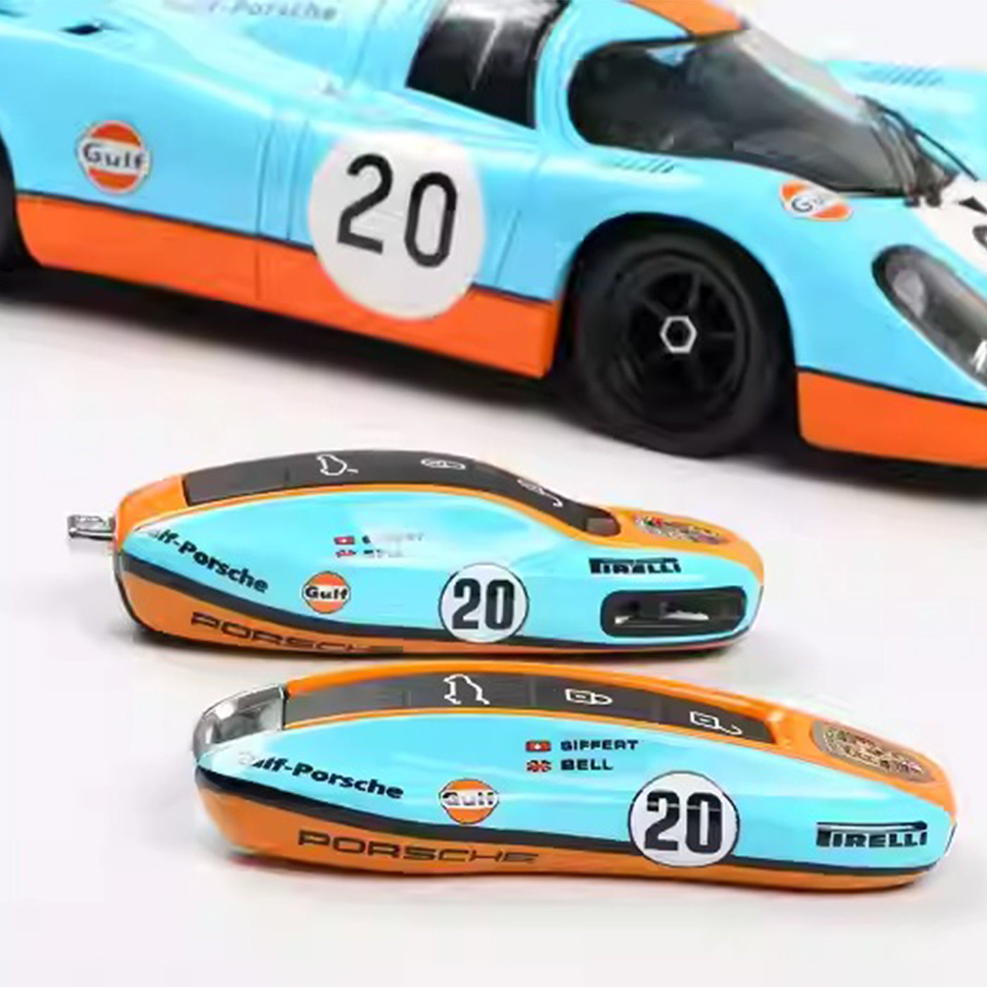 Porsche Gulf Racing Livery Key Fob Cover Le Mans 917 Heritage Edition