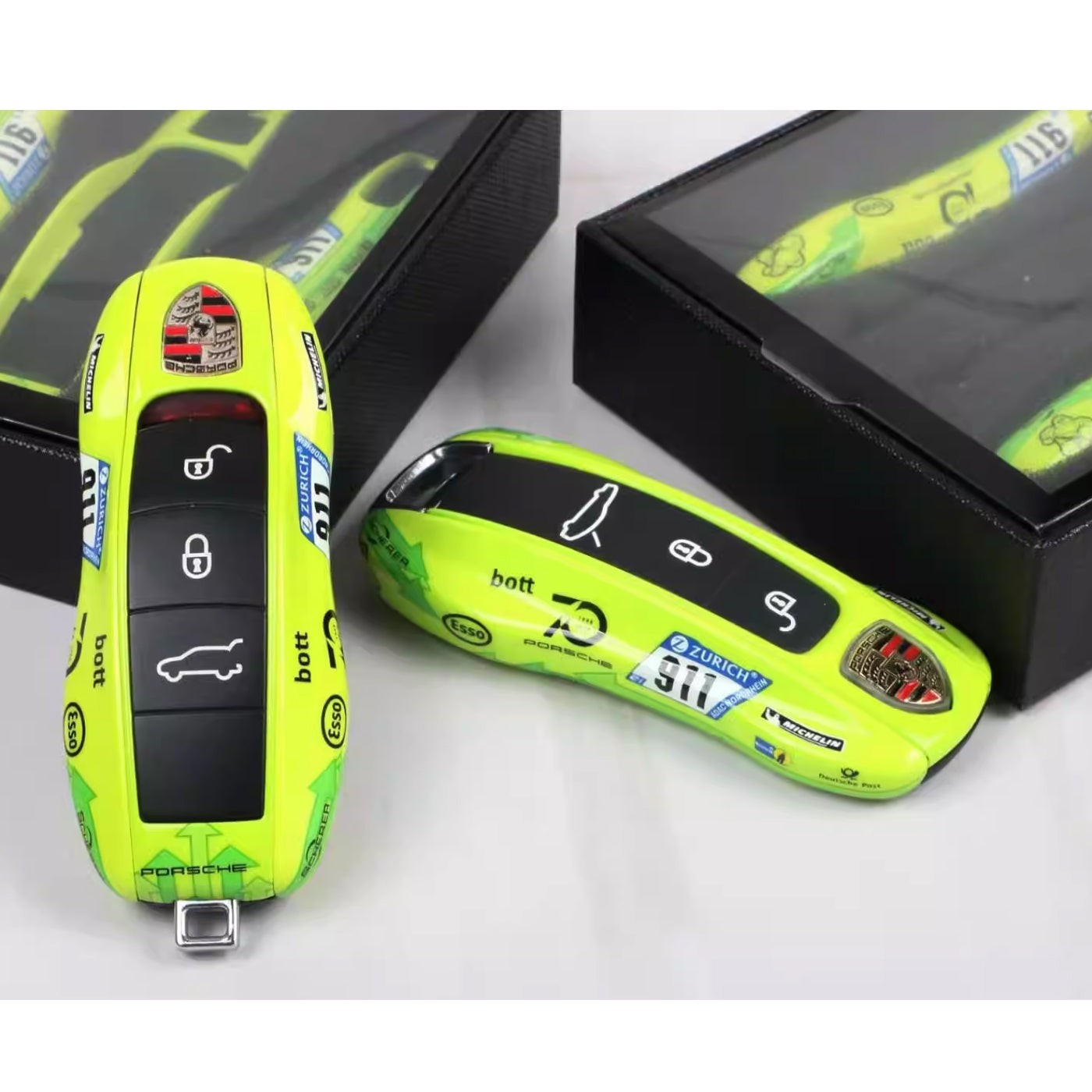 Porsche Manthey Racing Grello Edition Key Fob Cover Nurburgring 24h Legacy