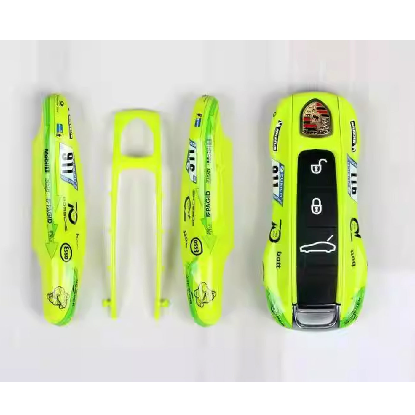 Porsche Manthey Racing Grello Edition Key Fob Cover Nurburgring 24h Legacy