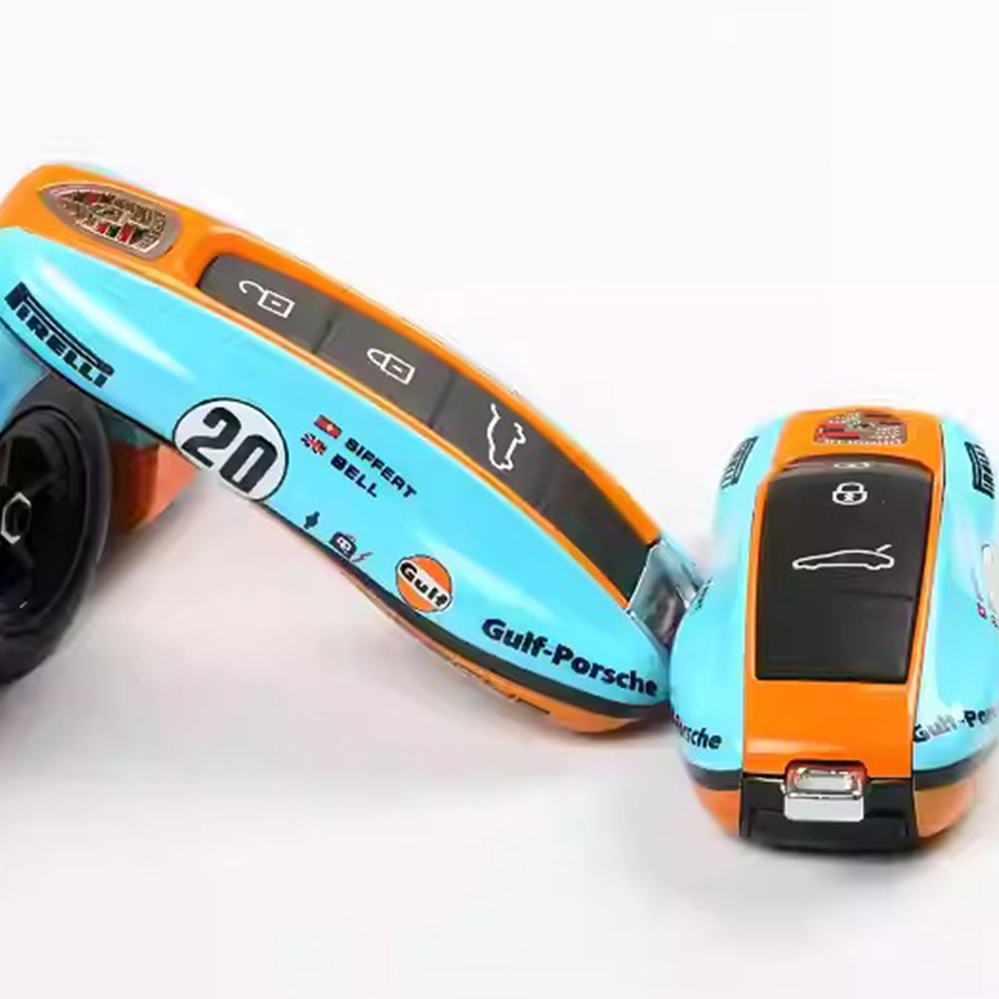 Porsche Gulf Racing Livery Key Fob Cover Le Mans 917 Heritage Edition