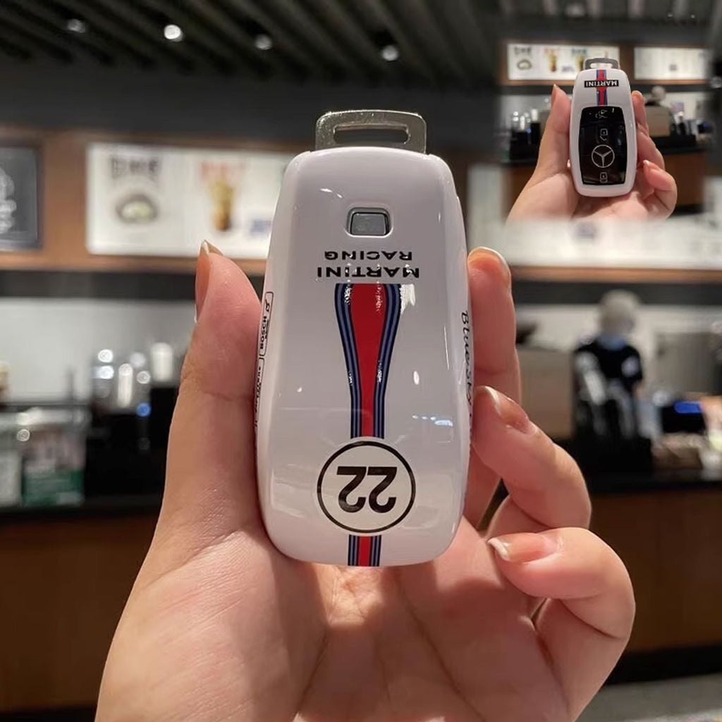 Mercedes-Benz Martini Racing Key Case for A / C / E / GLC | Hard Shell