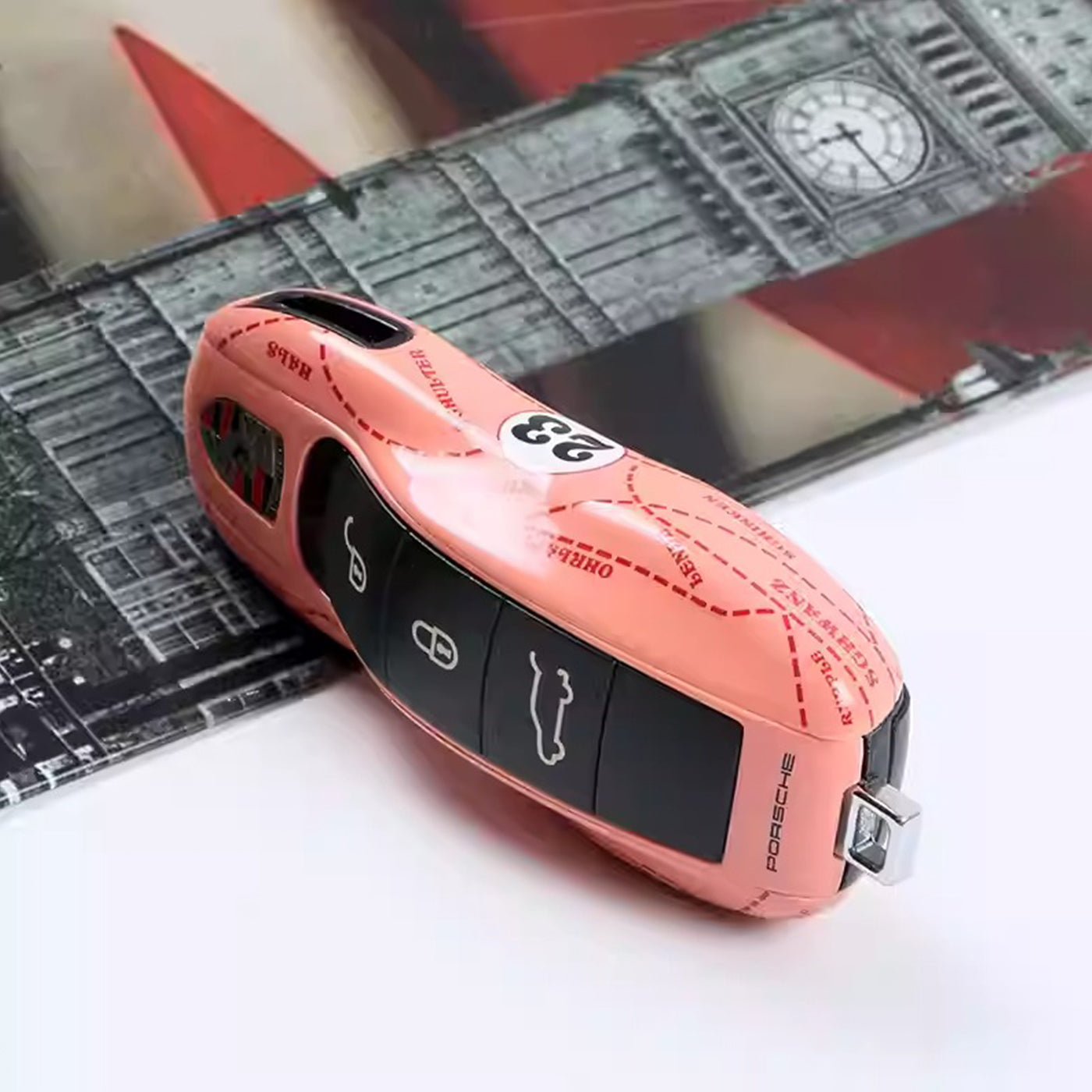 Porsche Pink Pig Le Mans Heritage Key Fob Cover 917 20 Tribute Edition